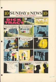 Gould - DICK TRACY, Sunday Color Proof (10/20/1957) | Russ Cochran