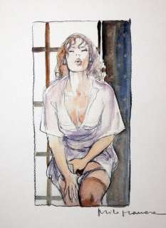 Milo Manara | Milo Manara - "Il Gioco #2 - Estasi" - Litografia Firmata a mano - Copia Unica - Page volante - EO | Catawiki