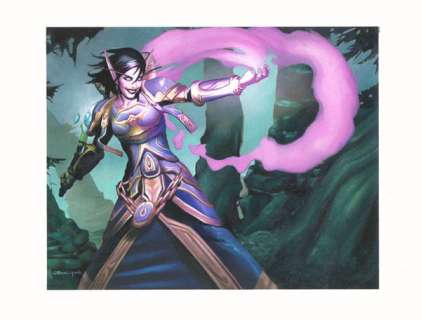 John Bolton | Alien - Prelim for World of Warcraft card. Ink on paper. Art measures 20 x16cm | John Bolton