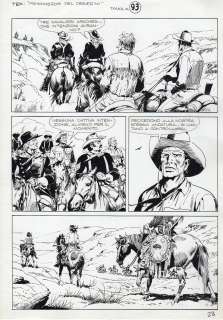 Miguel Angel Repetto - Tavola originale per TEX 505 â€˜Guerra nel deserto‘