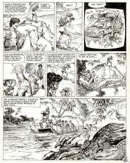Malik - Lot 308 - Archie Cash, Chasse-Coeur à Koa-Gulé, planche originale à l’encre de chine.