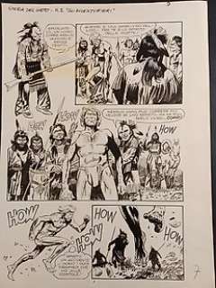 Renato Polese - Storia del West n. 2 - Renato Polese - tavola originale "Gli Avventurieri" - Page volante - Exemplaire unique - (1984)