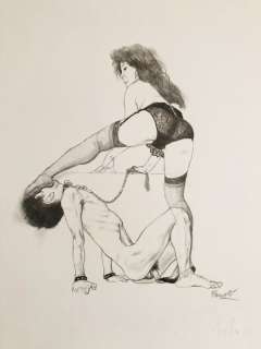 Riccardo Mannelli | Riccardo Mannelli - illustrazione originale pubblicata su “Carni Scelte ” / pag 86 - Page volante - Exemplaire unique - (1994) | Catawiki