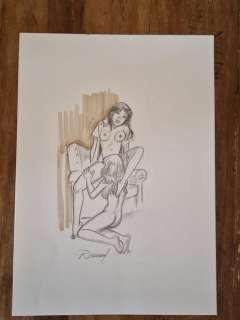 Renaud | Jessica Blandy - Originele tekening uit het boek Des Seins de Renaud - Page volante - EO - (2017) | Catawiki