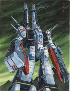 Masami Watanabe hand-drawn color illustration "Super Dimension Fortress Macross" macro aggressive type | Mandarake (Big Web)