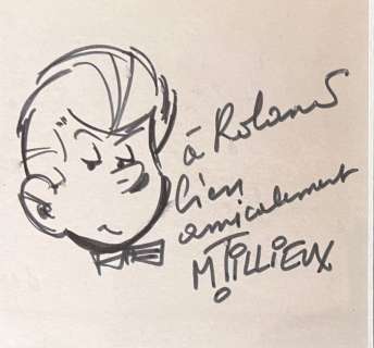 Tillieux | Gil Jourdan - Dessin dédicacé de Gil Jourdan par Tillieux | Catawiki