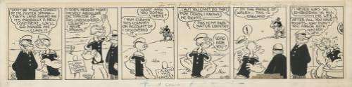 Elzie Crisler Segar | Popeye, strip du 18 juin 1935 | Galerie 9ème Art