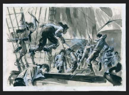 René Follet - Illustration originale, cahier graphique - Les voyages de Jules