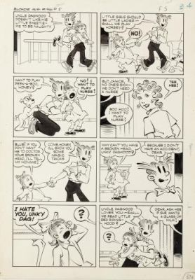 Young Chic | Planche Blondie du 23 février 1961 | Galerie 9ème Art