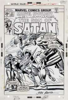 John Romita Sr. Marvel Spotlight #17 Son of Satan Cover Original Art (Marvel, 1974). If Daimon Hellstrom -