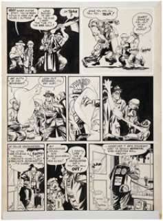 Will Eisner The Spirit (Weekly Comic Book) "The Election of Mr. Bowser" page 6 Original Art dated - | Heritage