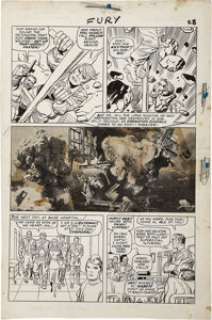 Jack Kirby and Dick Ayers Sgt. Fury #13 Page 22 Original Art (Marvel, 1964). The "King" was always - | Heritage