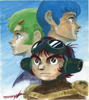 Tomoken Kogawa Hand-Drawn Color Shikishi "Battle Mecha Xabungle" | Mandarake (Big Web)