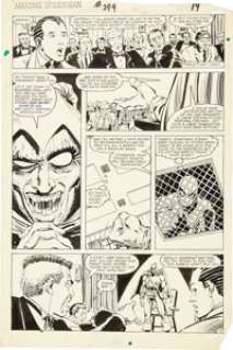 John Romita Jr. and Dan Green The Amazing Spider-Man #249 page 15 Original Art (Marvel, 1984). Hobgoblin -