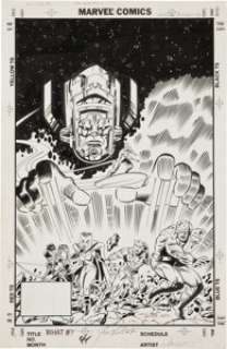 Jim Valentino and Sam de la Rosa What If (... the Avengers had Fought Galactus?) #41 Cover Original Art (Marvel, -