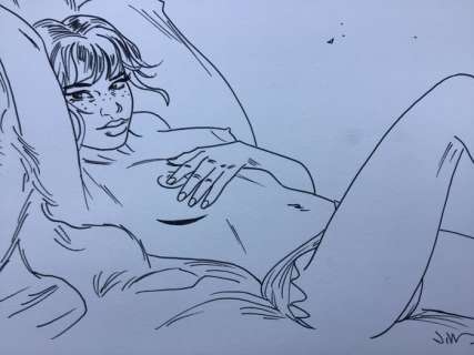 Jim | Jim - Dessin original - Une Nuit à Rome - Marie | Catawiki