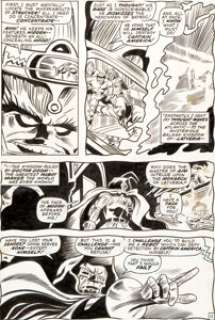 Gene Colan and Dick Ayers Captain America #132 MODOK and Doctor Doom Page 11 Original Art (Marvel, 1970). A -