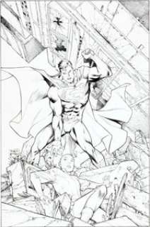 Carlos Pacheco and Jesus Merino Superman #655 Cover Original Art (DC, 2006). The Last Son of Krypton finds Subjekt -