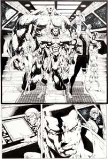 Scott Clark and Trevor Scott StormWatch #6 Page 2 Original Art (Image, 1994). Get to know the brave members of -