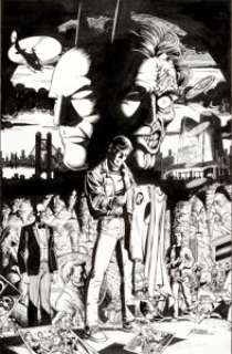 George Perez Batman #441 Third Appearance of Tim Drake (Robin) Cover Original Art (DC, 1989). This superb cover -