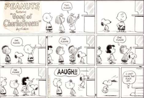 Charles Schulz Peanuts Sunday Comic Strip Original Art dated 10-20-68 (United Feature Syndicate, 1968). Charles - | Heritage