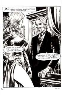 Giovanni Romanini | Zora la Vampira n. 13 - Giovanni Romanini - Tavola Originale Erotica "Il castello delle rose nere" Full Page - Page volante - Exemplaire unique - (1974) | Catawiki