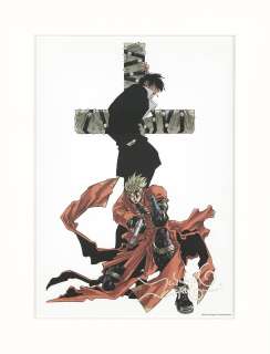 Yasuhiro Naito Hand-drawn autographed color reproduction illustration "Trigun" | Mandarake (Big Web)