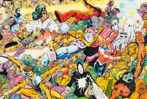 Alan Davis Captain Britain #6 Wrap-Around Cover Original Art (Marvel UK, 1985). There is no question that Alan -