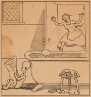 Carl Anderson Henry Saturday Evening Post Comic Panel Original Art (Curtis Publishing, 1932). An extremely -