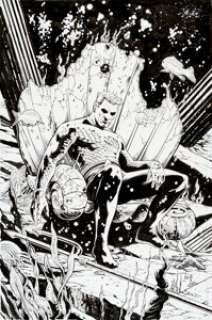 Don Kramer and Keith Champagne Aquaman #38 Cover Original Art (DC, 2006). Aquaman returns to a ravaged -