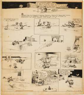 George Herriman Krazy Kat Sunday Comic Strip Original Art dated 4-3-32 (King Features Syndicate, 1932). In - | Heritage
