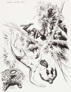 Russ Manning - Korak "The Nemesis Tree" Cover Original Art (Western/Gold Key, c. 1965). The -