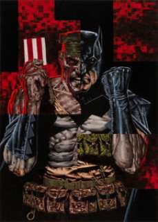 Lee Bermejo and Tim Bradstreet Batman/Deathblow #3 Solicitation Ad Illustration Original Art (DC, 2002). -