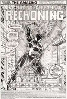 Erik Larsen and Art Nichols Amazing Spider-Man #287 Splash Page 1 Original Art (Marvel, 1987). The -