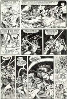 Barry Smith, Tom Sutton, and Tom Palmer Conan the Barbarian #8 Story Page 4 Original Art (Marvel, 1971). Conan -