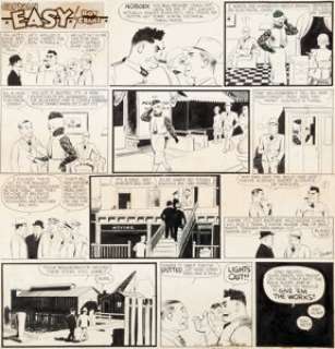 Roy Crane Captain Easy Sunday Comic Strip Original Art dated 10-11-36 (NEA Service, 1936). Just the fifth such -
