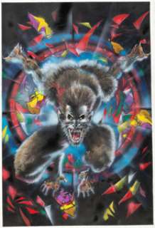 Leonardo Manco Werewolf by Night #2 Cover Original Art (Marvel, 1998). This untamed cover for the second title -