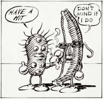 Victor Moscoso Zap Comix #13 Complete 2-Page Story "Retro Dope Comix" Original Art Group of 16 -