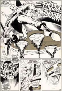 Neal Adams and Tom Palmer Avengers #93 Story Page 33 Original Art (Marvel, 1971). The Kree-Skrull War was -