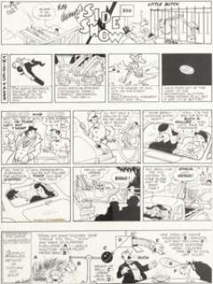 Rube Goldberg Rube Goldberg‘s Side Show Sunday Comic Strip Original Art dated 11-26-39 (Register and -