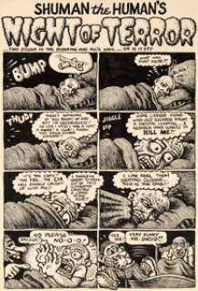 Robert Crumb Motor City Comics #2 Shuman  the Human 1-Page Story Original Art (Rip Off Press, 1970).... | Heritage
