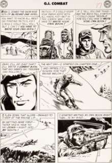 Russ Heath G. I. Combat #68 "Write Your Own Book" Page 2 Original Art (DC, 1959). Taut page by - | Heritage