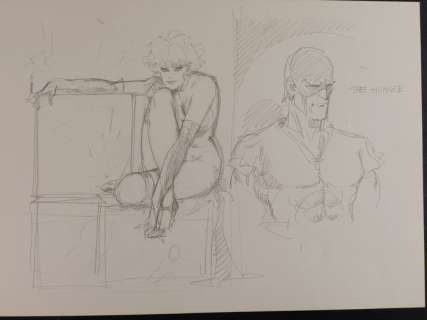 Leone Frollo | Leone Frollo - Illustrazione Preliminare "The Hunger" - Page volante - Exemplaire unique | Catawiki