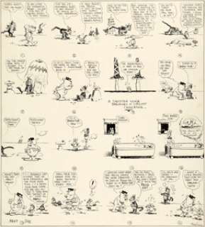 George Herriman Krazy Kat Sunday Comic Strip Original Art dated 12-26-20 (King Features Syndicate, 1920). A great - | Heritage