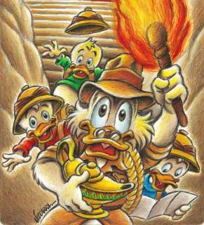 Joan Vizcarra | Uncle Scrooge & The Nephews: DuckTales the Movie (1990) - Original Drawing - 46 x 32 cm - Joan Vizcarra - Pencil Art - Original Artwork | Catawiki