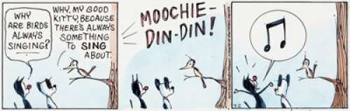 Patrick McDonnell Mutts Daily Comic Strip Original Art dated 4-2-2003 (King Features Syndicate, 2003).... | Heritage