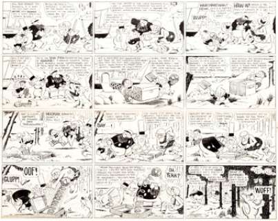 Harold Knerr The Katzenjammer Kids Sunday Comic Strip Original Art dated 9-6-31 (King Features Syndicate, 1931)....