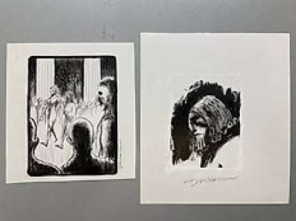 Duchazeau, Frantz | Duchazeau, Frantz - 2x Dessin original - Gilgamesh | Catawiki