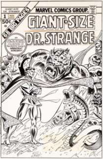 Gil Kane and John Romita Sr. (attributed) Giant-Size Doctor Strange #1 Cover Original Art (Marvel, 1975). - | Heritage