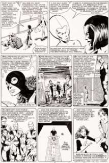 John Byrne and Terry Austin X-Men #142 Page 7 Original Art Panel Page (Marvel, 1981). "Days of Future - | Heritage
